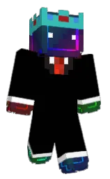 CroissantHere's Minecraft skin wearing the Aurora cape
