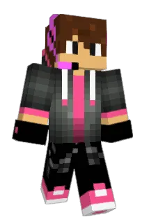 345pink Minecraft avatar full body