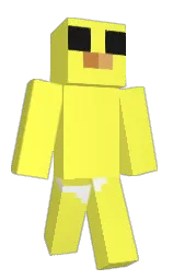 gorse and white Minecraft skin — Classic model