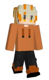 raw sienna and black Minecraft skin — Slim model — first worn by A_Beey