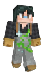 black and mantle Minecraft skin — Classic model — first worn by psychokonnor