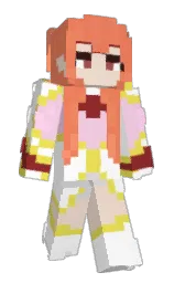 white and black Minecraft skin — Slim model