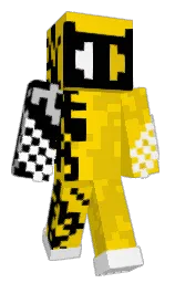 DylanBlox's Minecraft skin wearing the Pan cape