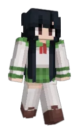 Acri's Minecraft skin wearing the Builder cape