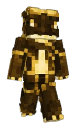 graphite and bronze Minecraft skin — Slim model — first worn by 41414141h