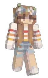 lunar_an's Minecraft skin wearing the 15th Anniversary cape