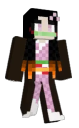 eternity and black Minecraft skin — Classic model — first worn by llonaj