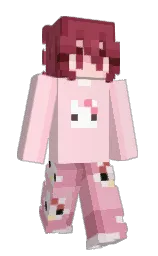 pig pink and hippie pink Minecraft skin — Slim model — first worn by TochyGMD