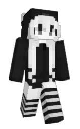 cod gray and white Minecraft skin — Slim model — first worn by zexiusxd