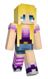 light apricot and maize Minecraft skin — Slim model — first worn by Pyxrin