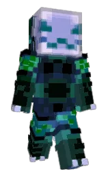 nile blue and te papa green Minecraft skin — Slim model — first worn by Juicy_Orphans69