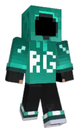 black and white Minecraft skin — Classic model