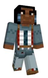 _wolfee's Minecraft skin wearing the Pan cape