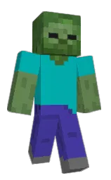 bondi blue and gigas Minecraft skin — Classic model — first worn by fuchso007