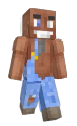 Iver's Minecraft skin wearing the Founder's cape