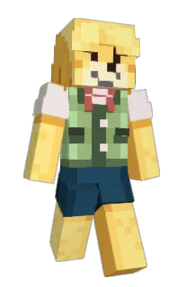 Front of Coffeli's skin