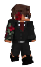 Duk3e's Minecraft skin wearing the Menace cape