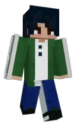 everglade and blue charcoal Minecraft skin — Classic model — first worn by SaxyAxel