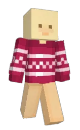 uxvv's Minecraft skin wearing the Pan cape
