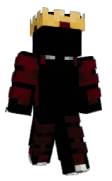 black and burnt maroon Minecraft skin — Classic model — first worn by Joseth04