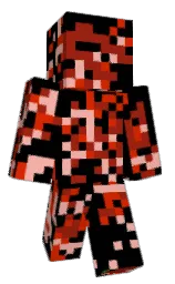 black and wewak Minecraft skin — Classic model — first worn by afkiq