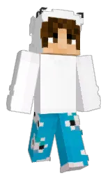 white and prim Minecraft skin — Classic model