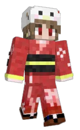 white and hint of green Minecraft skin — Slim model — first worn by Torimilkun