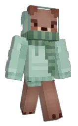 black and summer green Minecraft skin — Slim model