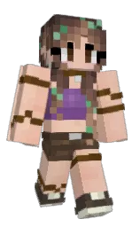 Vanillopy's Minecraft skin wearing the Aurora cape