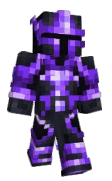 electric violet and charade Minecraft skin — Classic model — first worn by Vision2525