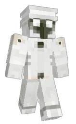 desert storm and white Minecraft skin — Classic model