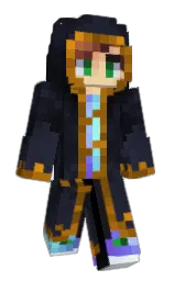 steel gray and cinder Minecraft skin — Classic model