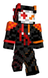 black and mine shaft Minecraft skin — Classic model — first worn by FLUFFY4833
