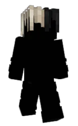 black and cod gray Minecraft skin — Slim model — first worn by Squid227_