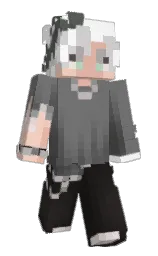 dove gray and cod gray Minecraft skin — Slim model — first worn by SuperFlashSloth