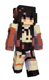 Shishikura's Minecraft skin wearing the Migrator cape