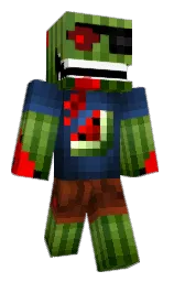 black and red Minecraft skin — Classic model — first worn by minenobe