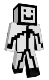 mercury and black Minecraft skin — Classic model