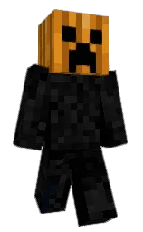 black and rich gold Minecraft skin — Slim model