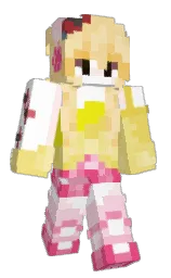 white and marzipan Minecraft skin — Slim model