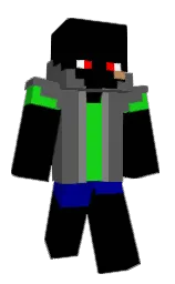 black and scorpion Minecraft skin — Classic model