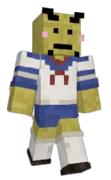 Blank_11's Minecraft skin wearing the Pan cape