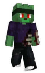 hippie green and woodsmoke Minecraft skin — Slim model — first worn by DozKa_