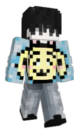 Aishenli's Minecraft skin wearing the Purple Heart cape
