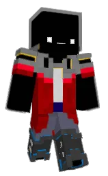 black and lightning yellow Minecraft skin — Classic model — first worn by Westbot