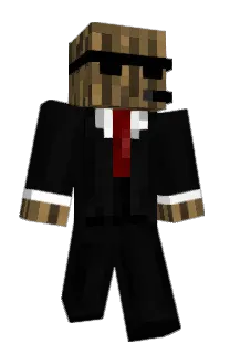 Front of TheLog's skin