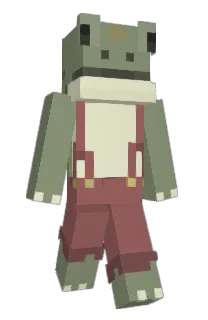 Front of Searoof's skin