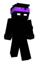 black and cod gray Minecraft skin — Classic model
