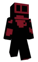 SuperEddie10's Minecraft skin wearing the Menace cape