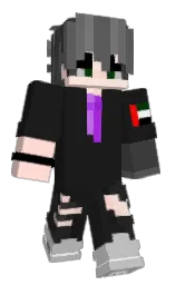 cod gray and silver Minecraft skin — Classic model — first worn by Skyjoaquin2008